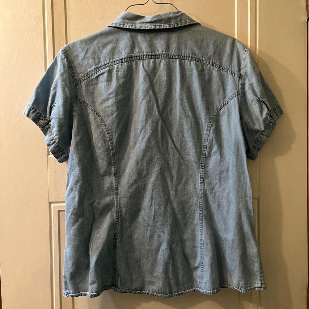 Lee Riders Light Blue Denim Shirt - Picture 2 of 4
